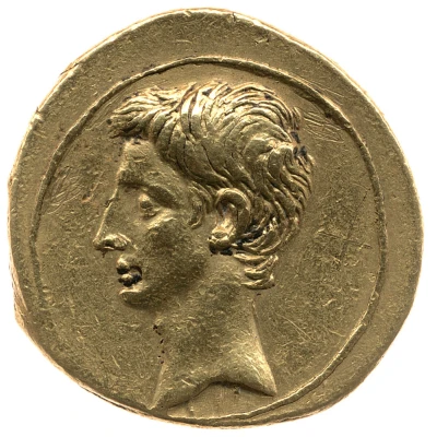 Aureus - Octavian CAESAR DIVI F 32 BC - 29 BC front