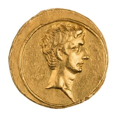 Aureus - Octavian CAESAR DIVI F 32 BC - 29 BC front