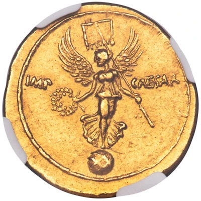 Aureus - Octavian IMP CAESAR; Victory 29 BC - 27 BC back