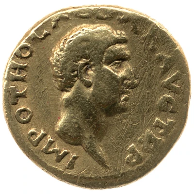 Aureus - Otho PONT MAX; Vesta front