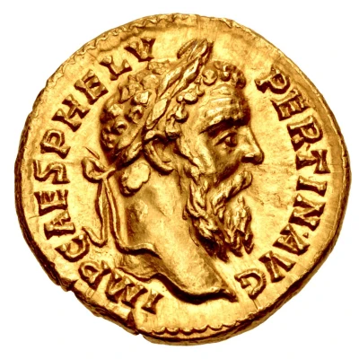 Aureus - Pertinax AEQVIT AVG TR P COS II; Aequitas front