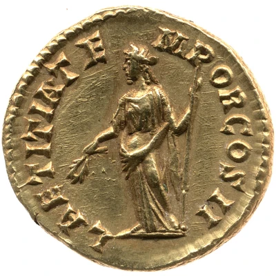 Aureus - Pertinax LAETITIA TEMPOR COS II; Laetitia back