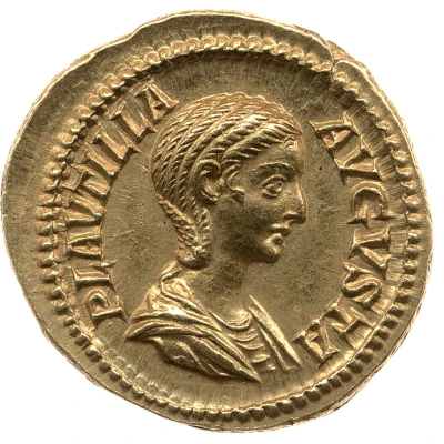 Aureus - Plautilla CONCORDIA AVGG; Concordia front