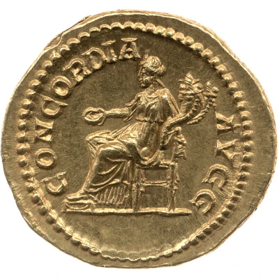 Aureus - Plautilla CONCORDIA AVGG; Concordia back