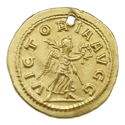 Aureus - Quietus VICTORIA AVGG; Antioch back