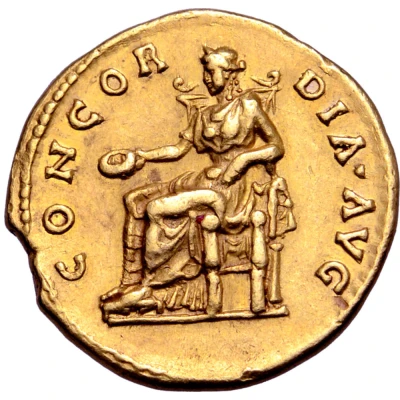 Aureus - Sabina CONCORDIA AVG; Concordia and Spes back