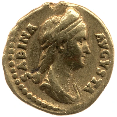 Aureus - Sabina CONCORDIA AVG; Concordia and Spes front