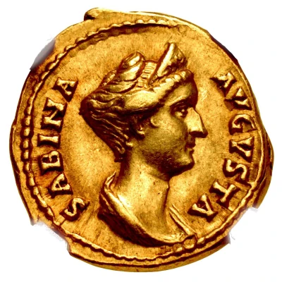 Aureus - Sabina VESTA; Vesta front