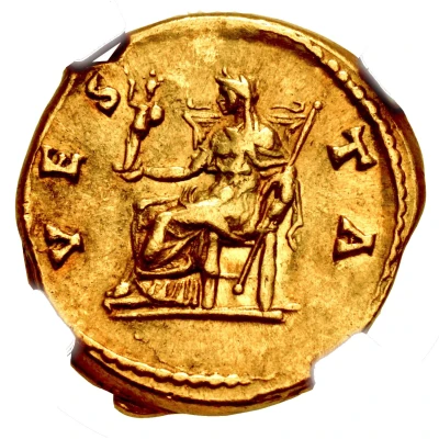 Aureus - Sabina VESTA; Vesta back
