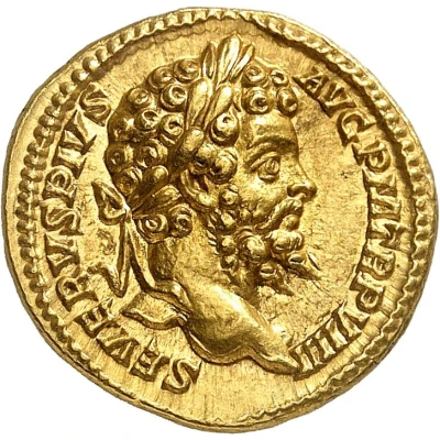 Aureus - Septimius Severus, Caracalla, and Geta AETERNIT IMPERI front