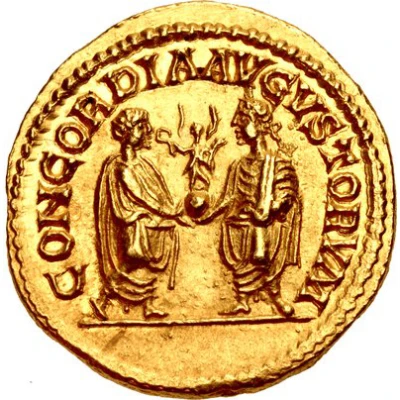 Aureus - Septimius Severus, Caracalla, and Geta CONCORDIA AVGVSTORVM back