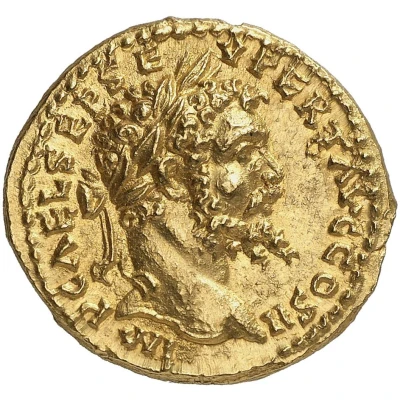 Aureus - Septimius Severus FORTVN REDVC; Fortuna front
