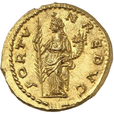 Aureus - Septimius Severus FORTVN REDVC; Fortuna back