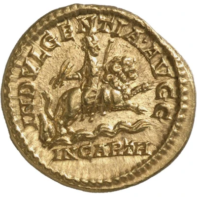 Aureus - Septimius Severus INDVLGENTIA AVGG IN CARTH; Dea Caelestis back