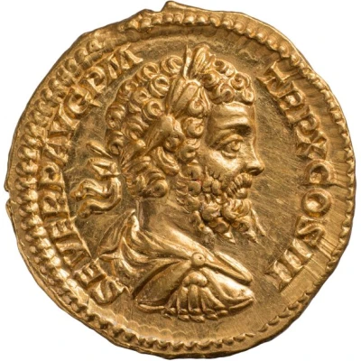 Aureus - Septimius Severus, Julia Domna, Caracalla, and Geta FELICITAS SAECVLI front