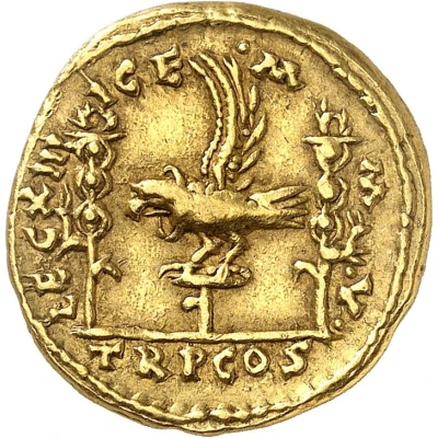 Aureus - Septimius Severus LEG XIIII GEM M V TR P COS back