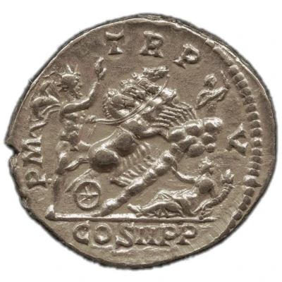 Aureus - Septimius Severus P M TR P V COS II P P; Sol back