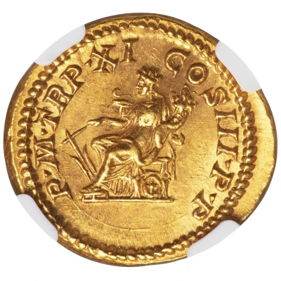 Aureus - Septimius Severus P M TR P XI COS III P P; Fortuna back