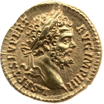 Aureus - Septimius Severus PART ARAB PART ADIAB COS II P P front