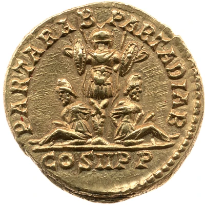 Aureus - Septimius Severus PART ARAB PART ADIAB COS II P P back