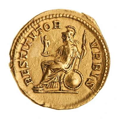 Aureus - Septimius Severus RESTITVTOR VRBIS; Roma back