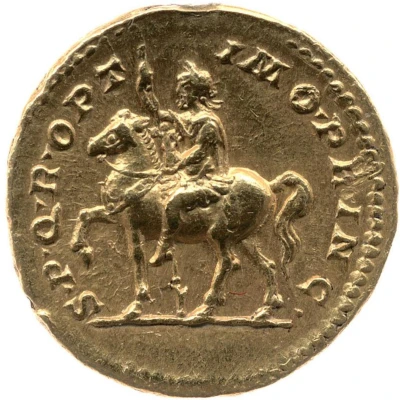 Aureus - Septimius Severus S P Q R OPTIMO PRINC back