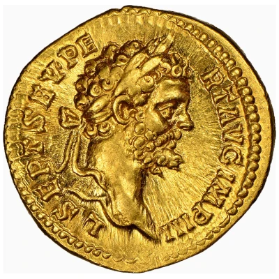 Aureus - Septimius Severus VICT AVG TR P II COS II; Victory front