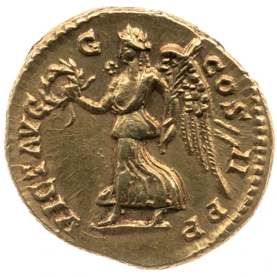 Aureus - Septimius Severus VICT AVGG COS II P P; Victory back