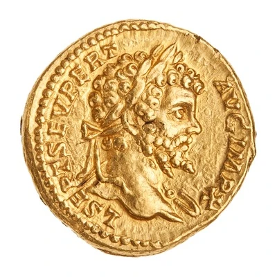 Aureus - Septimius Severus VICT AVGG COS II P P; Victory front