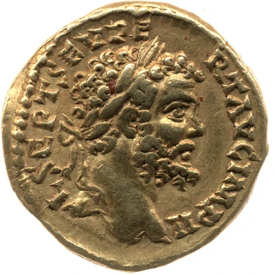 Aureus - Septimius Severus VICTORI AVG; Victory front
