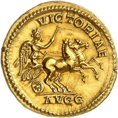 Aureus - Septimius Severus VICTORIAE AVGG; Victory back