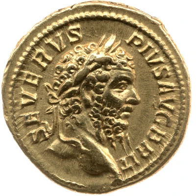 Aureus - Septimius Severus VICTORIAE BRIT; Victory front