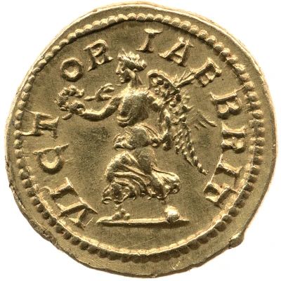 Aureus - Septimius Severus VICTORIAE BRIT; Victory back