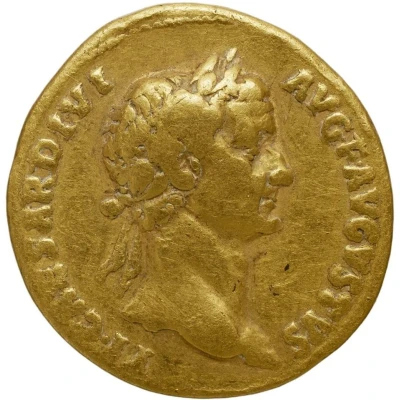 Aureus - Tiberius and Livia Drusilla IMP CAES TRAIAN AVG GER DAC P P REST front
