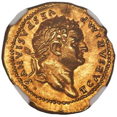 Aureus - Titus AETERNITAS; Pax front