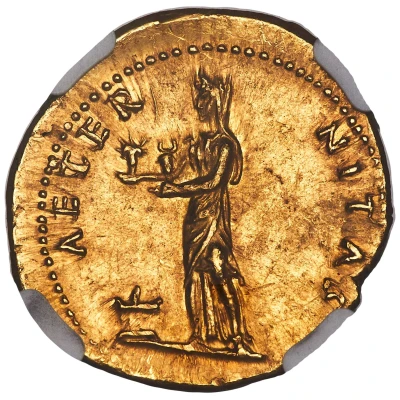 Aureus - Titus AETERNITAS; Pax back