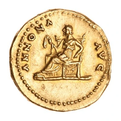 Aureus - Titus ANNONA AVG; Annona back