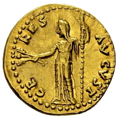 Aureus - Titus CERES AVGVST; Ceres back