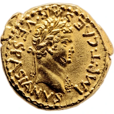 Aureus - Titus IVDAEA DEVICTA; Victory front
