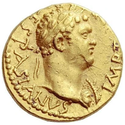 Aureus - Titus IVDAEA DEVICTA; Victory front