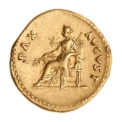 Aureus - Titus PAX AVGVST; Pax back