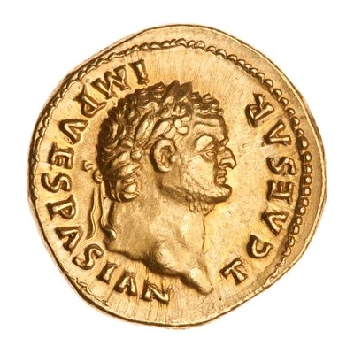 Aureus - Titus PONTIF TR P COS IIII; Victory front