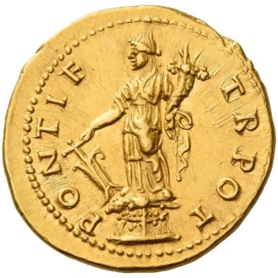 Aureus - Titus PONTIF TR POT; Fortuna back