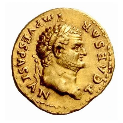 Aureus - Titus PONTIF TR POT; Fortuna front