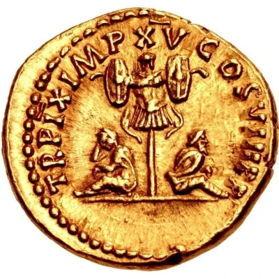 Aureus - Titus TR P IX IMP XV COS VIII P P back