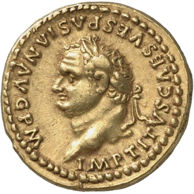 Aureus - Titus TR P IX IMP XV COS VIII P P front