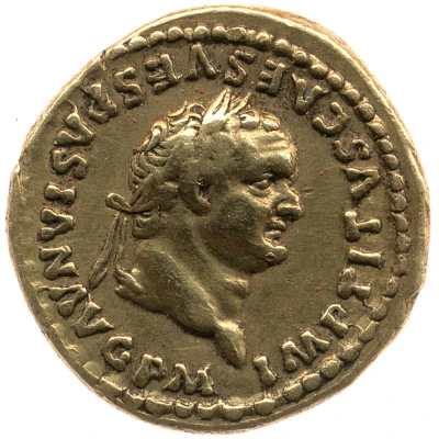 Aureus - Titus TR P IX IMP XV COS VIII P P front
