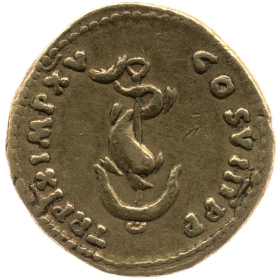 Aureus - Titus TR P IX IMP XV COS VIII P P back