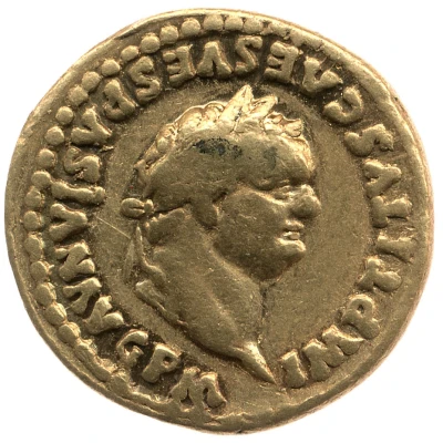 Aureus - Titus TR P IX IMP XV COS VIII P P front