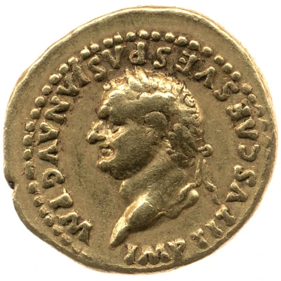 Aureus - Titus TR P IX IMP XV COS VIII P P front